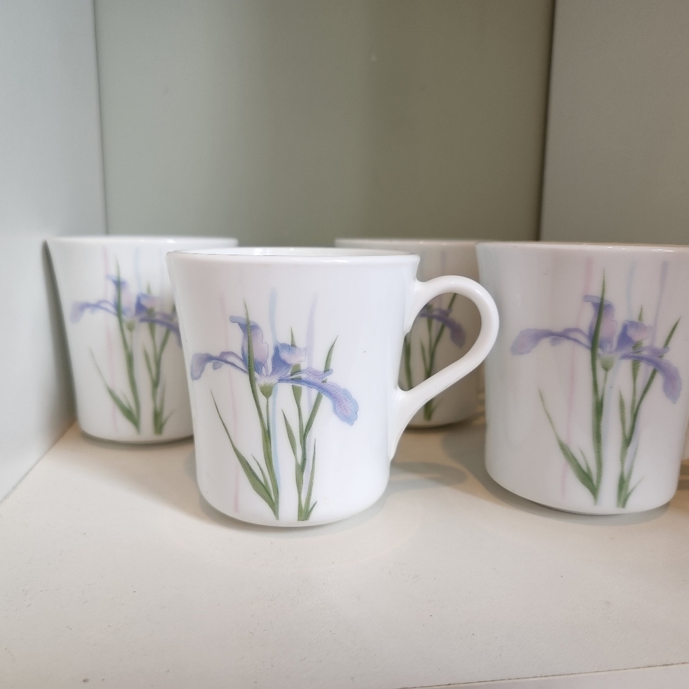 CORNING Corelle shadow iris replacement cups set of 4